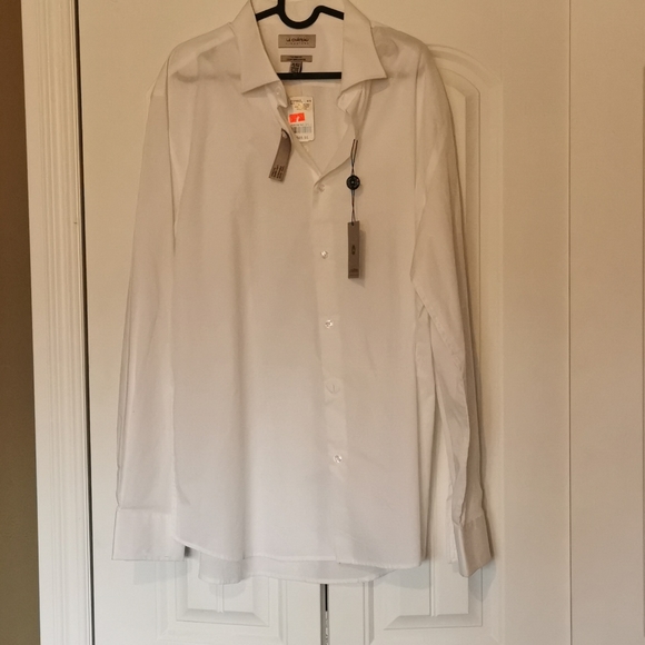 Men's White tailored dress shirt - Picture 1 of 4